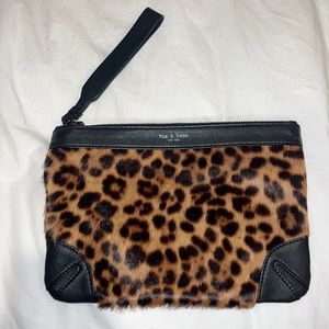 Rag & Bone Leopard Wristlet